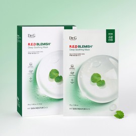 Dr. G (현대Hmall)닥터지 레드 블레미쉬 딥 수딩 마스크 10매 (Modern Hmall) Dr. G Red Blemish Deep Soothing Mask 10 Sheets