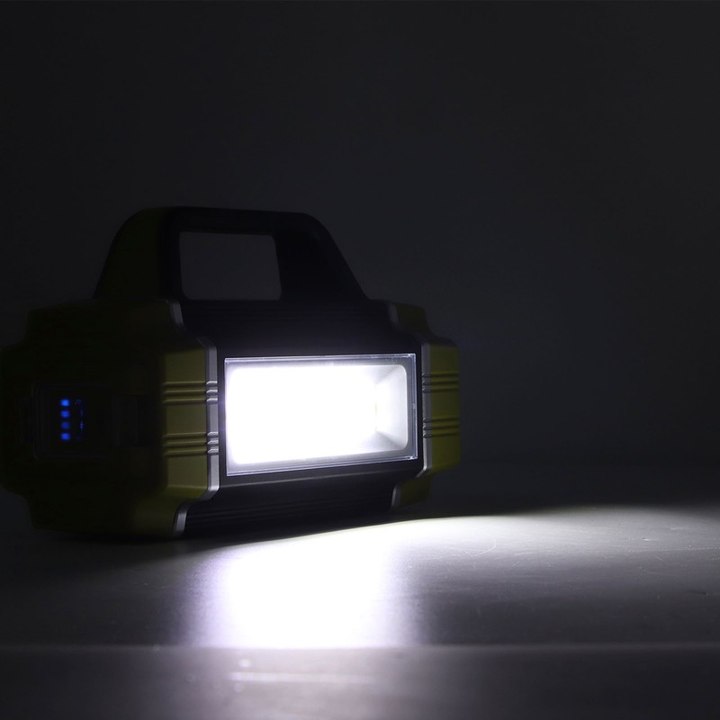 Solar Flashlight Front Side Lighting 6 Gear Super Bright USB