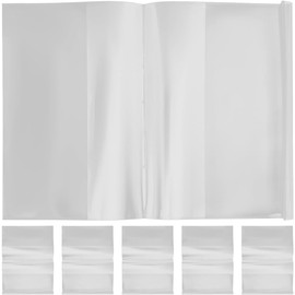 TEHAUX 10 Piezas Forros para Libros A5 (Grosor Extra) - Cubierta Protectora de Plástico PP Transparente, Funda Ajustable e Impermeable para Cuadernos, Agendas y Mangas Escolares