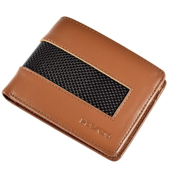 POCARDO Stripe | Leather & Carbon Fibre Wallet for Men