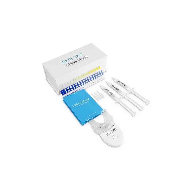 Kit Blanqueamiento Dental Smilekit Lampara Led Dientes Black