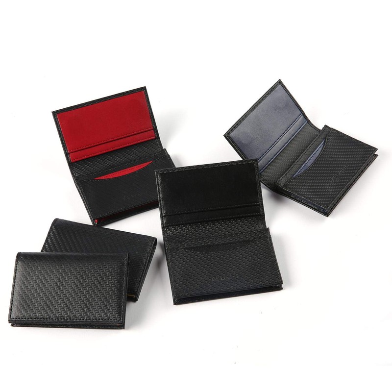 Legare Business Card Holder, Men's Card Case, Two-Tone Genuine Leather,