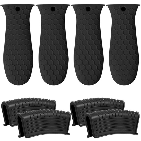 8 Pack Cast Iron Handle Cover, Silicone Hot Handle Holder,