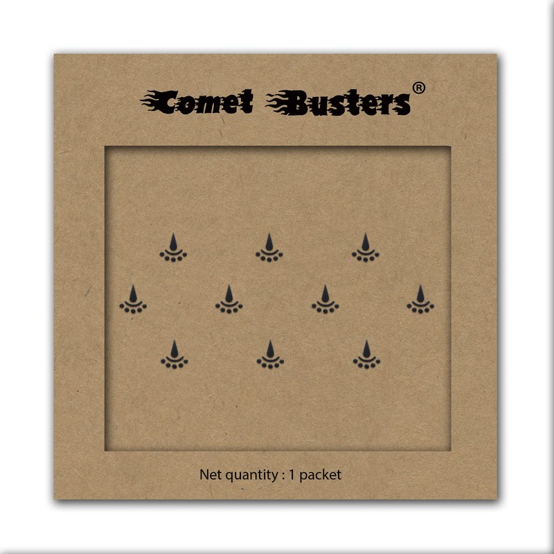 Comet Busters Black Fancy Bindis