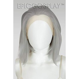 EpicCosplay Keto Short Lace Front Wig (Silvery Grey)