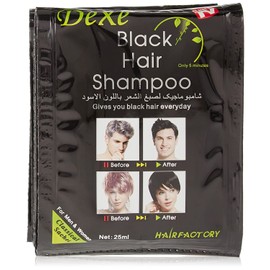 Dexe Black Hair Shampoo for Men and Women - 10 packets