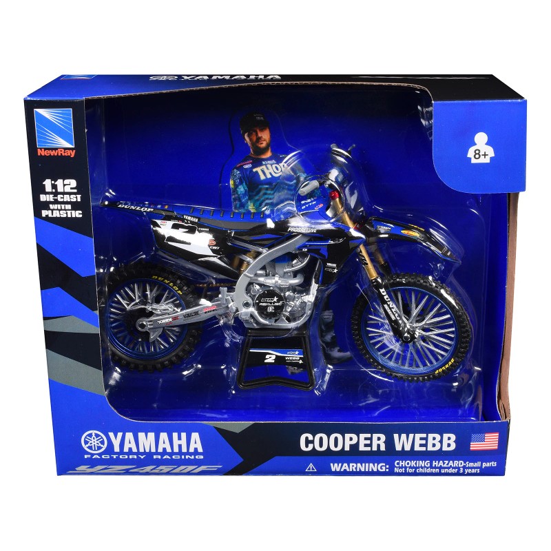 DCD Yamaha YZ450F Motorcycle #2 by Cooper Webb 1/12 Scale