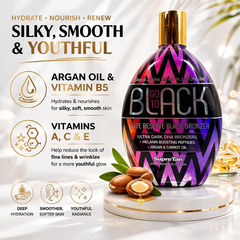 Supre Go to Black Blazing Elite Black Bronzer 12 oz.