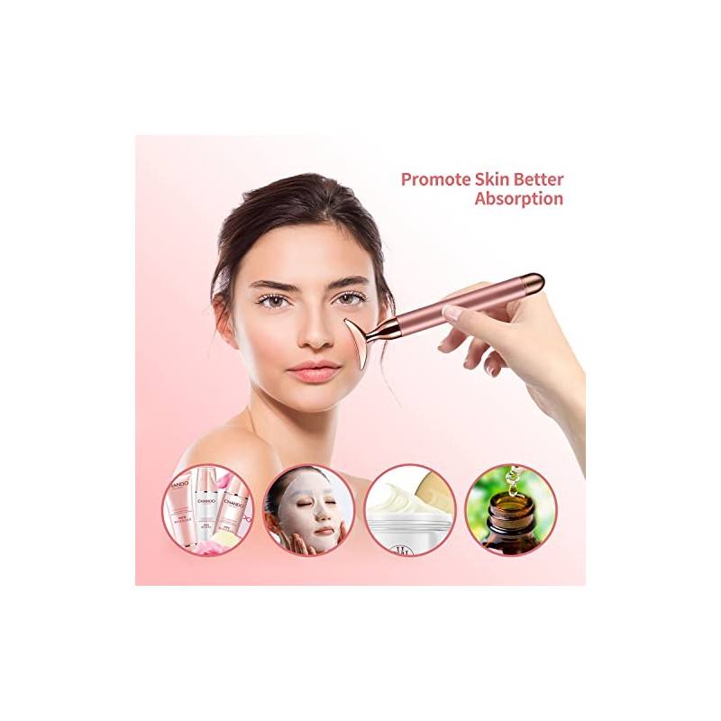 SSGP 2-in-1 Electric Face Massager with 3D Roller and Crescent-Shape