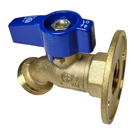 1 Piece XFITTING 1/2'' Female Threaded Hose Bibb No-kink with Nail Flange, Water and Oil