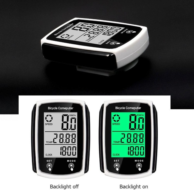 EXGUEACK Bike Computer Wired, Waterproof Bicycle Speedometer and Odometer with