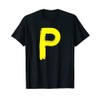 Creative Bold Yellow Letter P - Design Alphabet - Marker