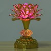 Dharma Set Buddhism Singing Buddha Lotus Lamp for Buddhist Music