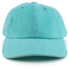 Trendy Apparel Shop Gorra de béisbol teñida con pigmentos no estructurados de tamaño infantil, Mint, Talla única