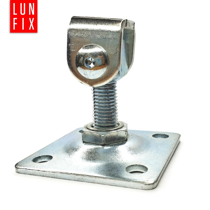 Gate Hinge Adjustable Galvanised Gate Hinges with Mounting Plate 80