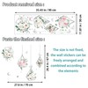 duoyif Wall Tattoo Flowers Hanging Wall Stickers Plants Flowers Wall