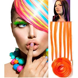 6 Non-Slip Human Hair Orange Mounting Hat Cold. Includes fixings. Packaging Gift + 1 Sheet tattoo gift