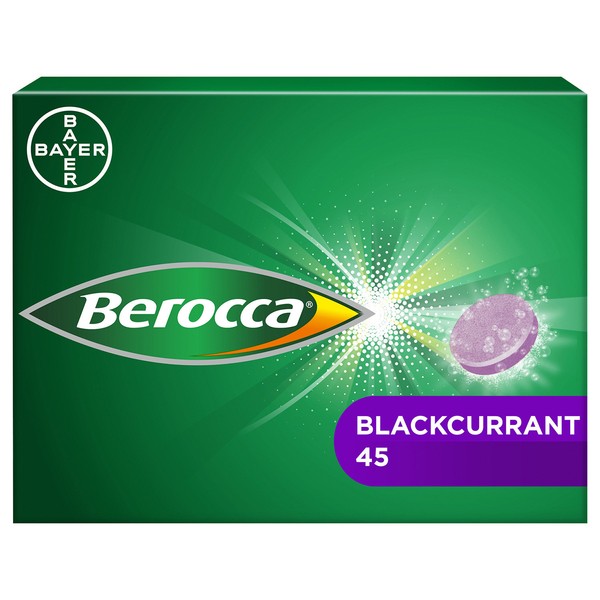Berocca Blackcurrant, 45 Effervescent Tablets