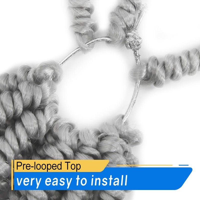 Pre-Twisted Short Bob Spring Twist Crochet Hair for Black Women