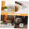 BIUDECO Stainless Steel Sugar Bowl with Lid Spoon Condiment Container