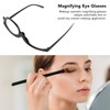 Magnifying Eye Makeup Glasses Women Stylish Flip Down Lens Cosmetic