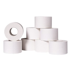 Athletic Sports Tape – 4 Adhesive Rolls -No-Sticky Residue – White Medical Tape - Sport Tape -Skin Friendly Athletic Tape 1.5" x 10 Yards for Athletes, Coaches, Amateurs (White- 40 Yards)