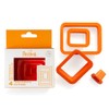 DECORA 0255309 AUSSTECHER-Set RECHTECK, GLATT, 4-TLG 1,5-3,5-5,5-7,5 H2,2 cm