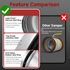 Aulmscn 3 Inch HVAC Duct Manual Volume Backdraft Damper,Stainless Steel