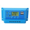 Solar Panel Controller, Blue Parameter Adjustable LCD Display PWM MPPT