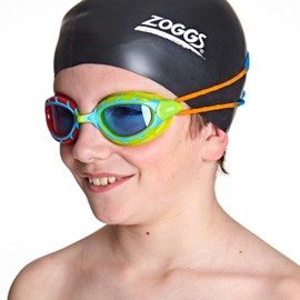 Zoggs Kids Predator Swimming Goggles - Red/Green/Blue/Orange/Tint - 6-14 Years