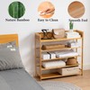latifolia Bamboo Shoe Rack, 5-Tier Shoe Rack Organizer for Entryway