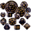SIQUK 15 Pieces Polyhedral Dice Set with Bags D3-D100 Dice