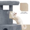 Athena Collection Small Cat Tree, Modern 34 Inch Cute Cat