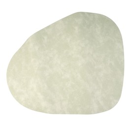 VOANZO Teardrop Grain Cowhide Leather Placemats - Double Sided PU Leather - Non-Slip Heat Resistant - Fruity Green and White - Ideal for Dining Tables in Restaurants, Hotels and Homes