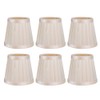 6PCS Modern Simple Chandelier Pendant Lamp Shade Cover Fabric Lampshade