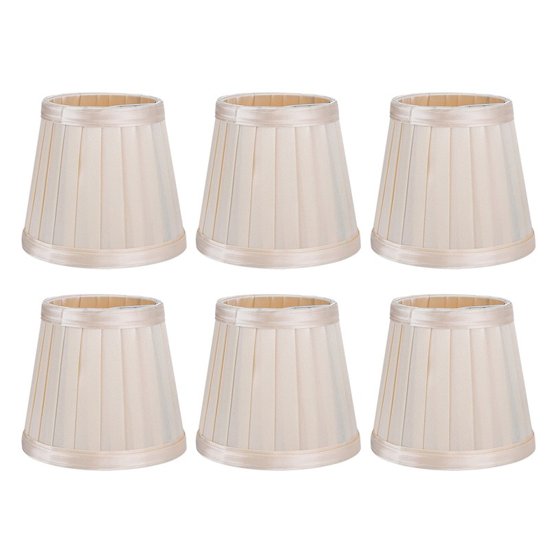6PCS Modern Simple Chandelier Pendant Lamp Shade Cover Fabric Lampshade