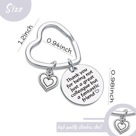 7RVZM Colleague Leaving Gift Going Away Gift Coworker Gift Coworker Thank You Gift Coworker Friend Gift Boss Birthday Keychain Colleague Appreciation Gift Colleague Keychain