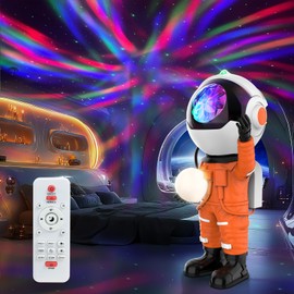 Anysun Starry Sky Projector, Astronaut Galaxy Projector with Remote Control and Timer, Night Light Starry Sky for Bedroom, Children's Room, Room Decoration, Party, Gifts