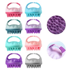 UTILES Scalp Scrubber Shampoo Brush Massager Clean Scalp Comb with Handle Hair Washing Brush Scalp Exfoliator Brush Head Scrubber Tools(04)