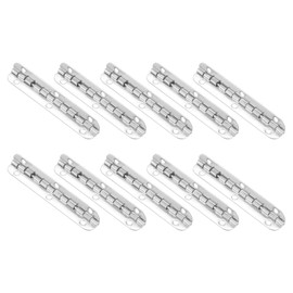 uxcell Metal Piano Hinges 90 Degree Long Folding Hinges with Screws for Wooden Box, Cabinet Closet, 65x9mm Silver, 10 Pcs