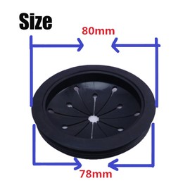 3 Pack Garbage Disposal Splash Guard Collar Sink Baffle, Multi-Function Garbage Disposal Drain Plug, Kitchen Food Waste Disposer Parts Accessories,Black