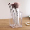 HSYMQ 2 Pack Clear Acrylic Pencil Pen Holder Cup, Makeup