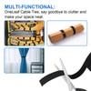 OneLeaf Hook and Loop Roll Reusable Fastening Cable Ties, 20ft