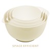 BoxedHome Nesting Plastic Mixing Bowl Set, 4 Piece Mixing Bowl