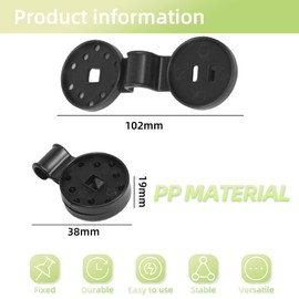 Clips for Awnings, Pack of 100, Plastic Clips for Protective Cloth, Awning Clips, Attachment for Shade Net & Protective Cloth, for Pool, Plants, Lawn, Shade (Black & Green)