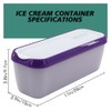 KiRYu Purple Lavender Long Thin Luxail Ice Cream Container, 1.5