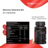 VitalBotanics Niacina Vitamina B3| 60 Capsulas| Suplemento Alimenticio A B