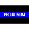 CafePress Police: Proud Mom (Thin Blue L Rectangle Bumper Sticker