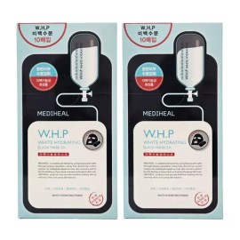 Mediheal 메디힐 W.H.P 미백 수분 블랙 마스크 EX 25g 20매 Mediheal W.H.P Whitening Hydrating Black Mask EX 25g 20 Sheets