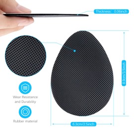 8 PCS Self-Adhesive Non-Slip Shoe Pads for Bottom of Shoes for Shoes and Heels,Sole Guard to Protect & Restore Shoe Soles (Rubber, 3.5 inch)